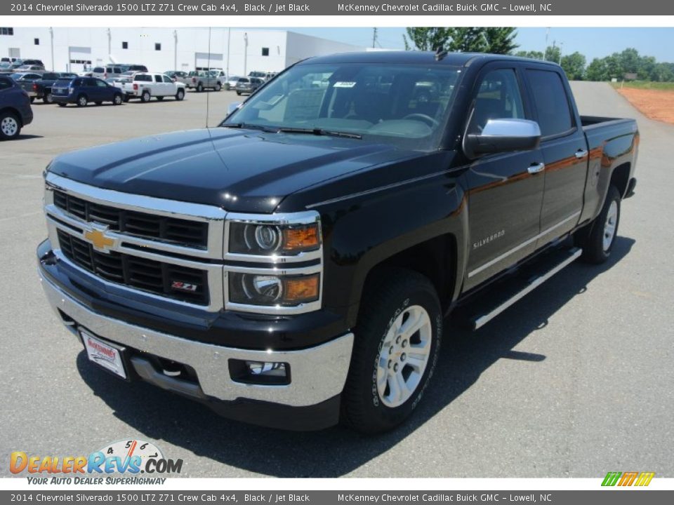 2014 Chevrolet Silverado 1500 LTZ Z71 Crew Cab 4x4 Black / Jet Black Photo #2