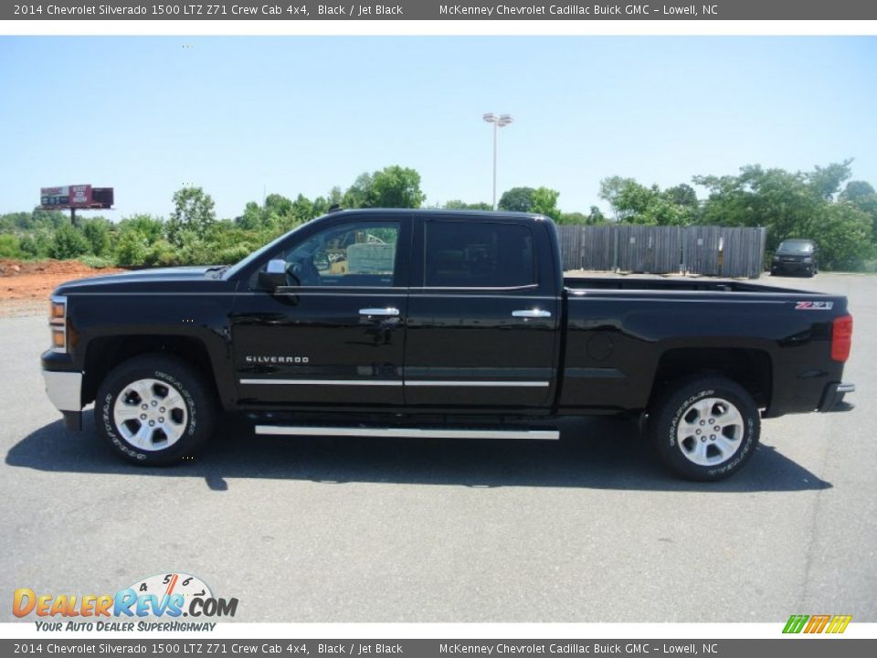 2014 Chevrolet Silverado 1500 LTZ Z71 Crew Cab 4x4 Black / Jet Black Photo #3