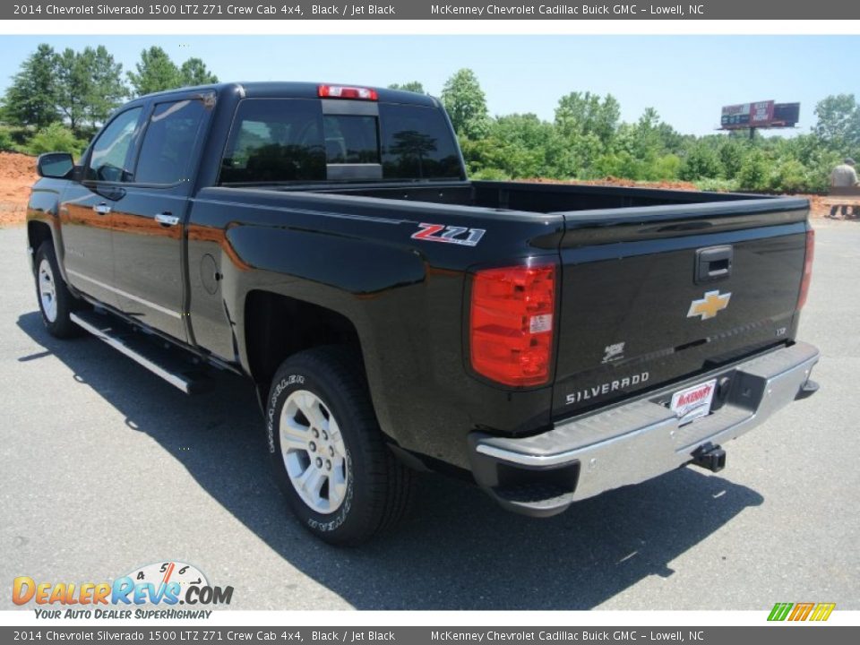 2014 Chevrolet Silverado 1500 LTZ Z71 Crew Cab 4x4 Black / Jet Black Photo #4