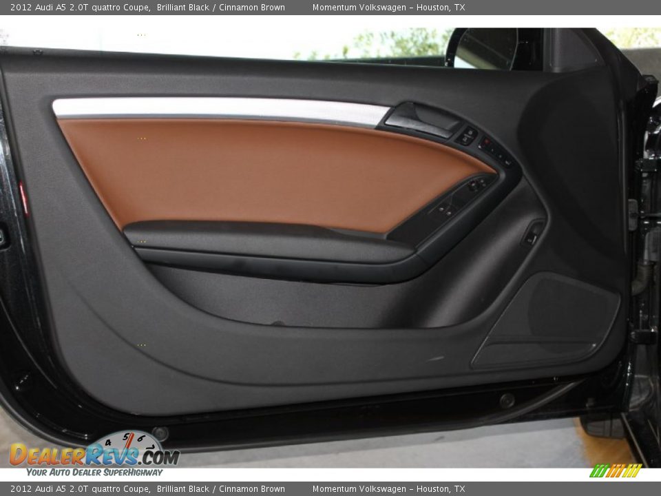 2012 Audi A5 2.0T quattro Coupe Brilliant Black / Cinnamon Brown Photo #10