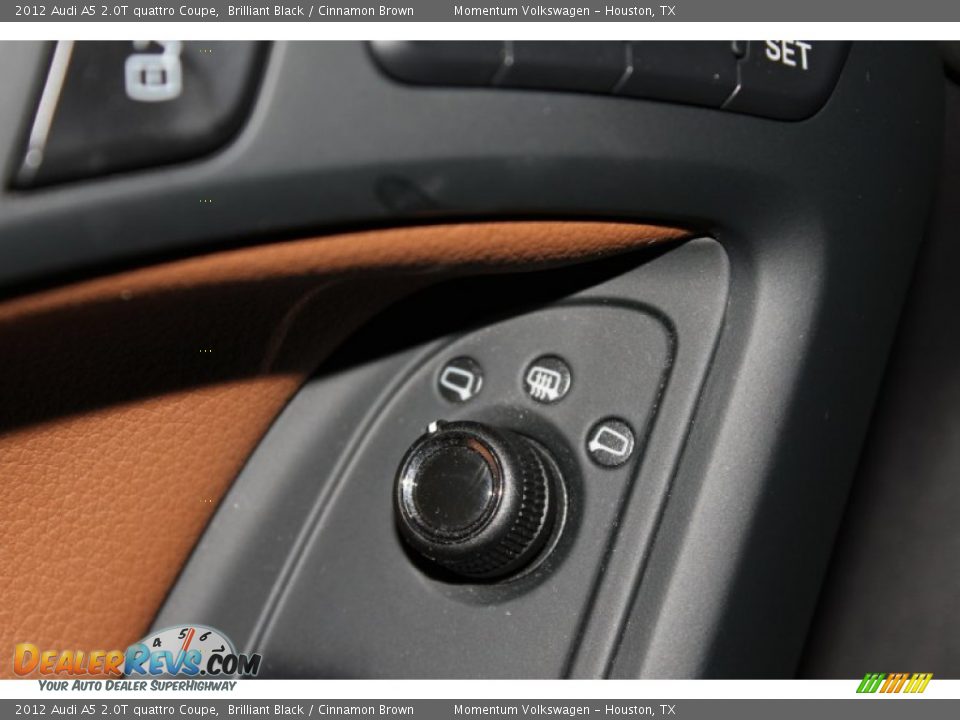 2012 Audi A5 2.0T quattro Coupe Brilliant Black / Cinnamon Brown Photo #12