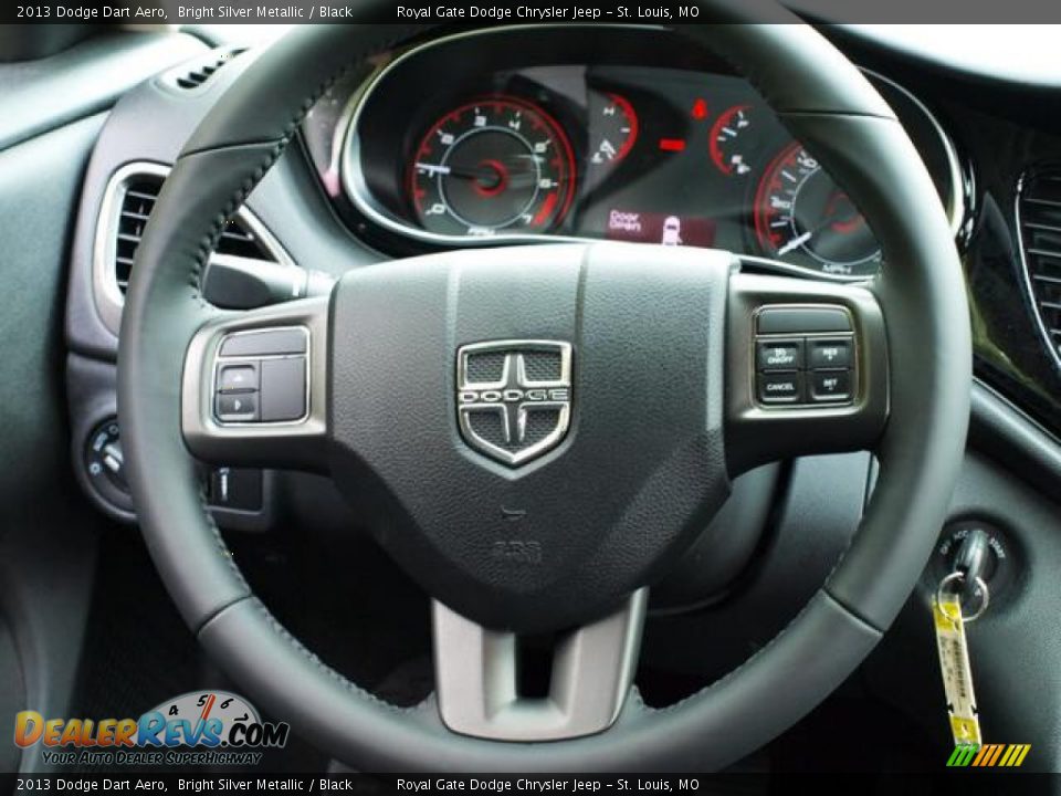 2013 Dodge Dart Aero Bright Silver Metallic / Black Photo #6
