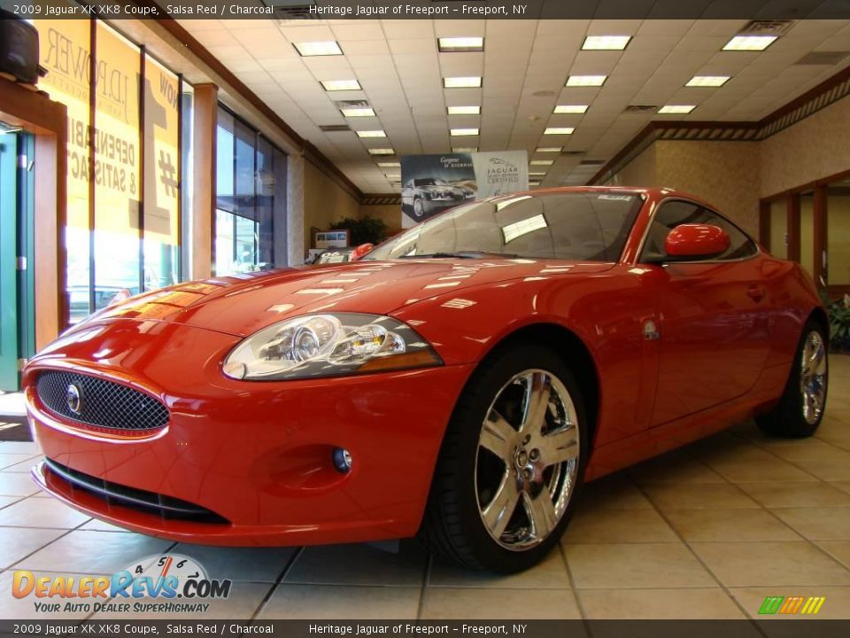 2009 Jaguar XK XK8 Coupe Salsa Red / Charcoal Photo #1