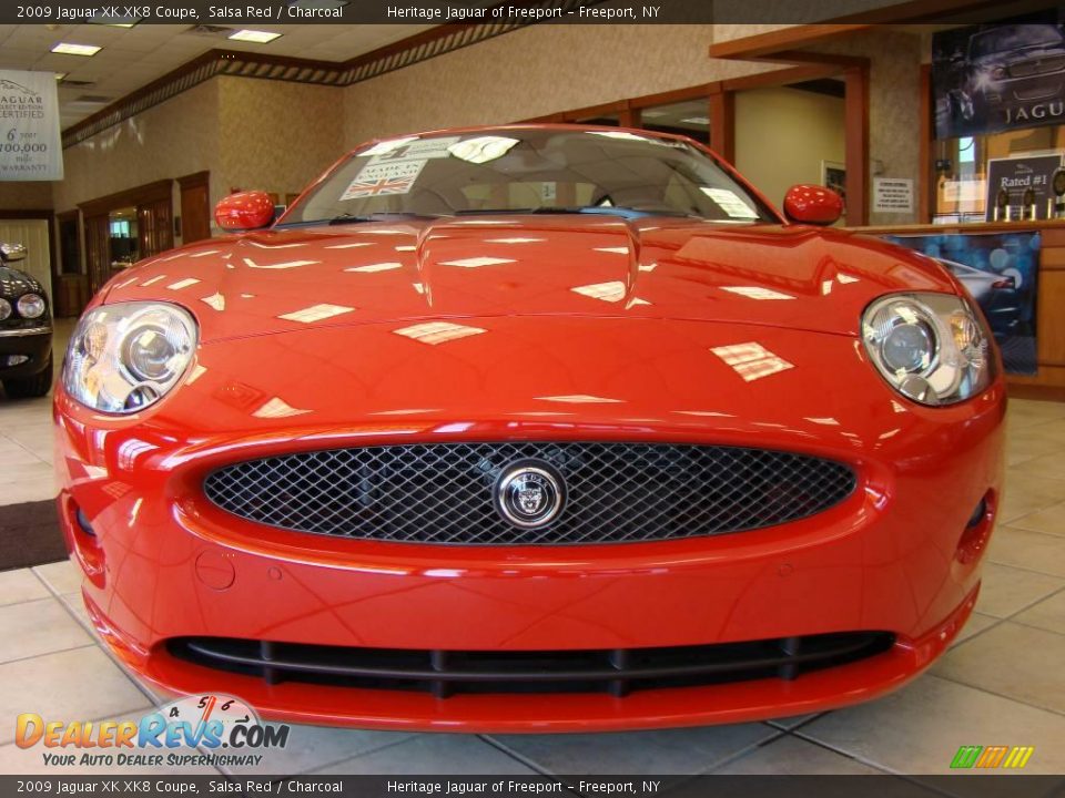 2009 Jaguar XK XK8 Coupe Salsa Red / Charcoal Photo #2