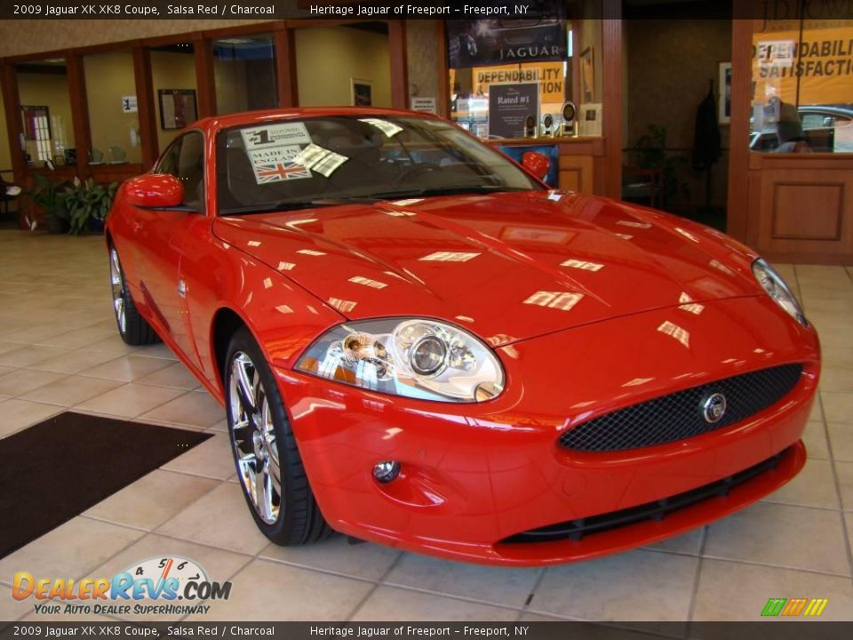 2009 Jaguar XK XK8 Coupe Salsa Red / Charcoal Photo #3