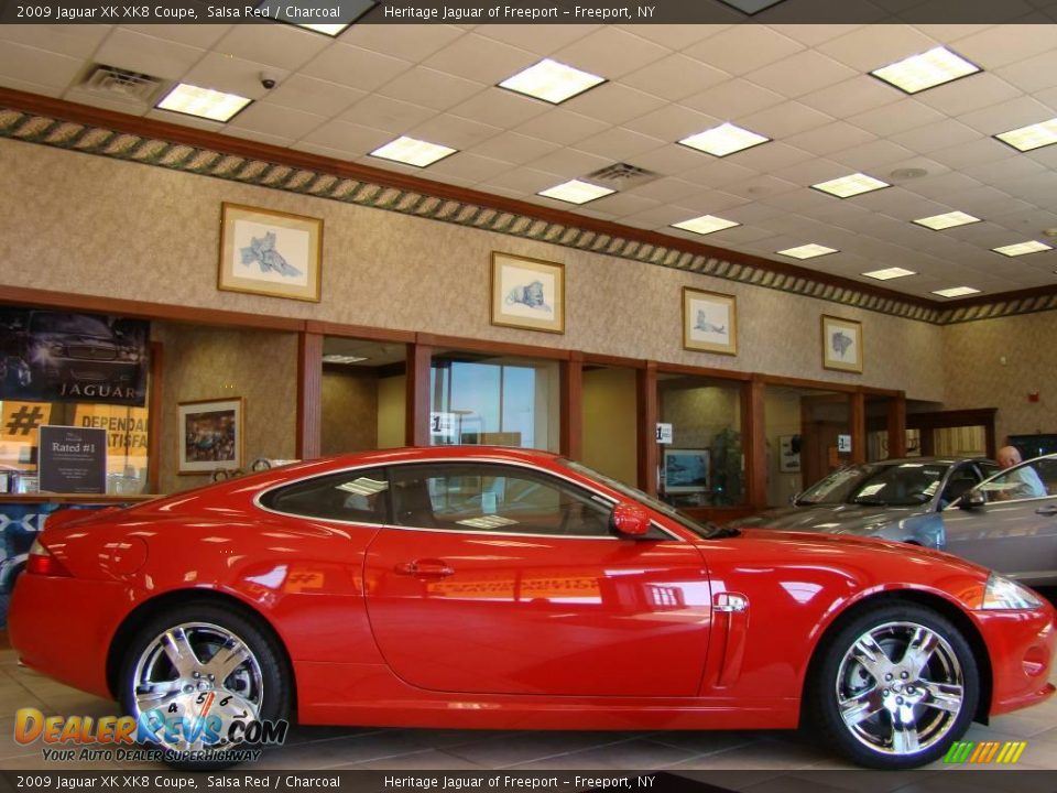 2009 Jaguar XK XK8 Coupe Salsa Red / Charcoal Photo #5