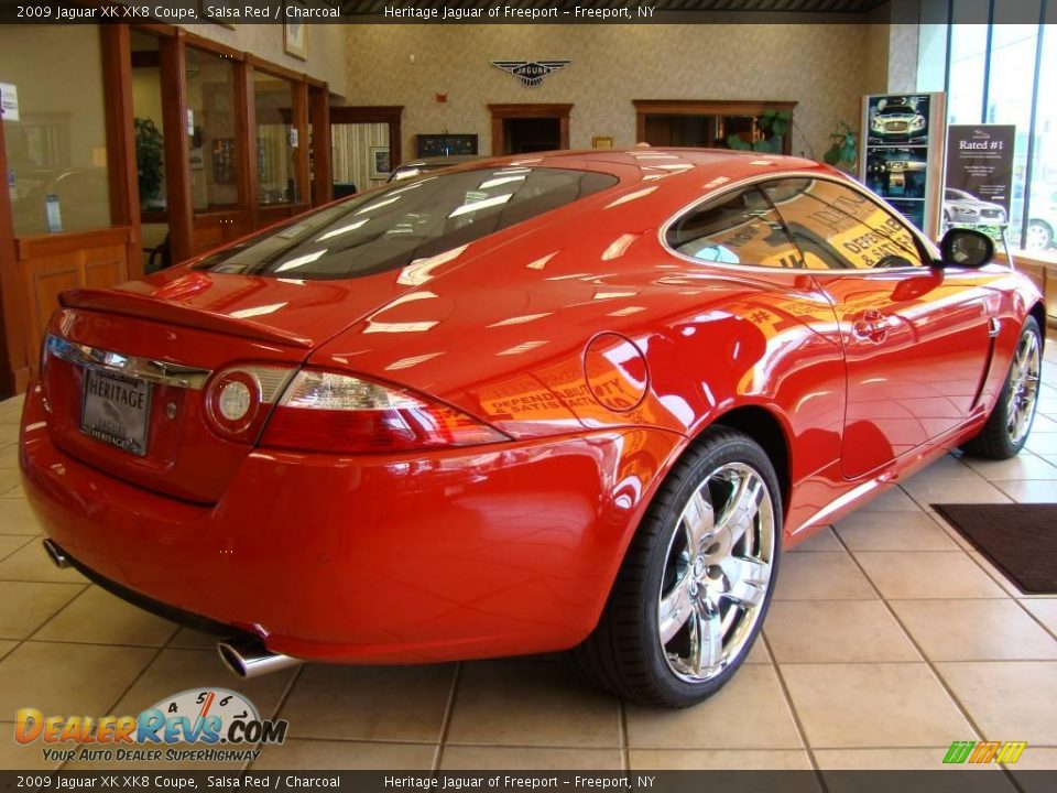 2009 Jaguar XK XK8 Coupe Salsa Red / Charcoal Photo #6