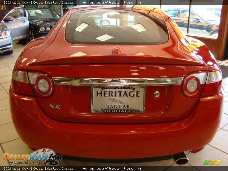 2009 Jaguar XK XK8 Coupe Salsa Red / Charcoal Photo #7