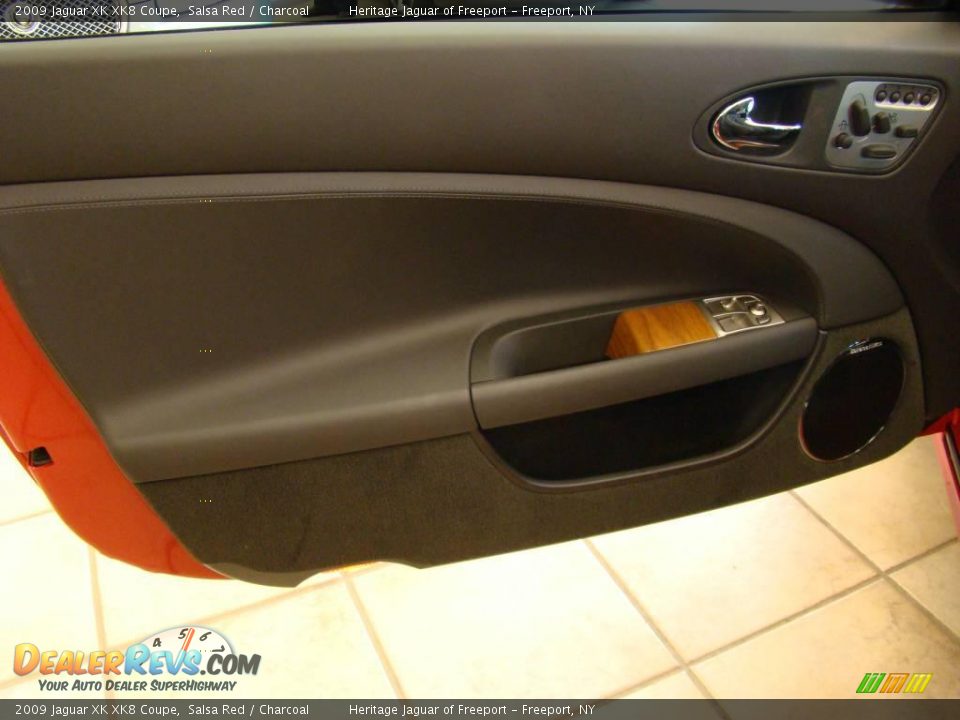 2009 Jaguar XK XK8 Coupe Salsa Red / Charcoal Photo #10