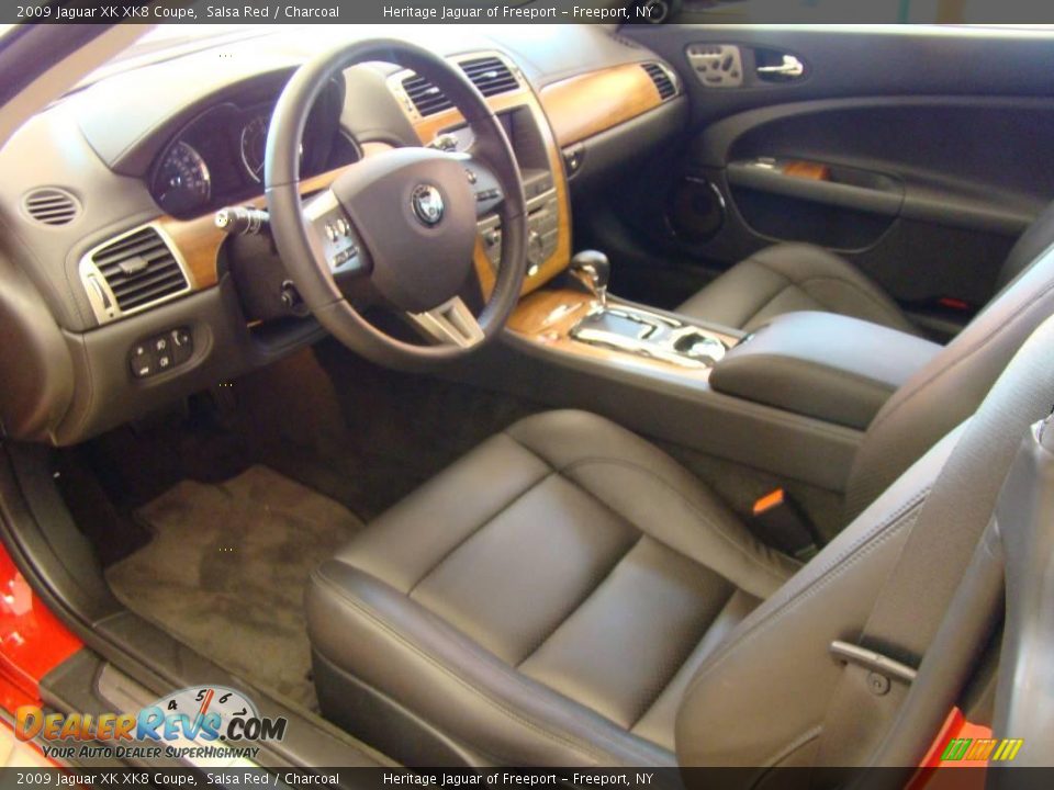2009 Jaguar XK XK8 Coupe Salsa Red / Charcoal Photo #11