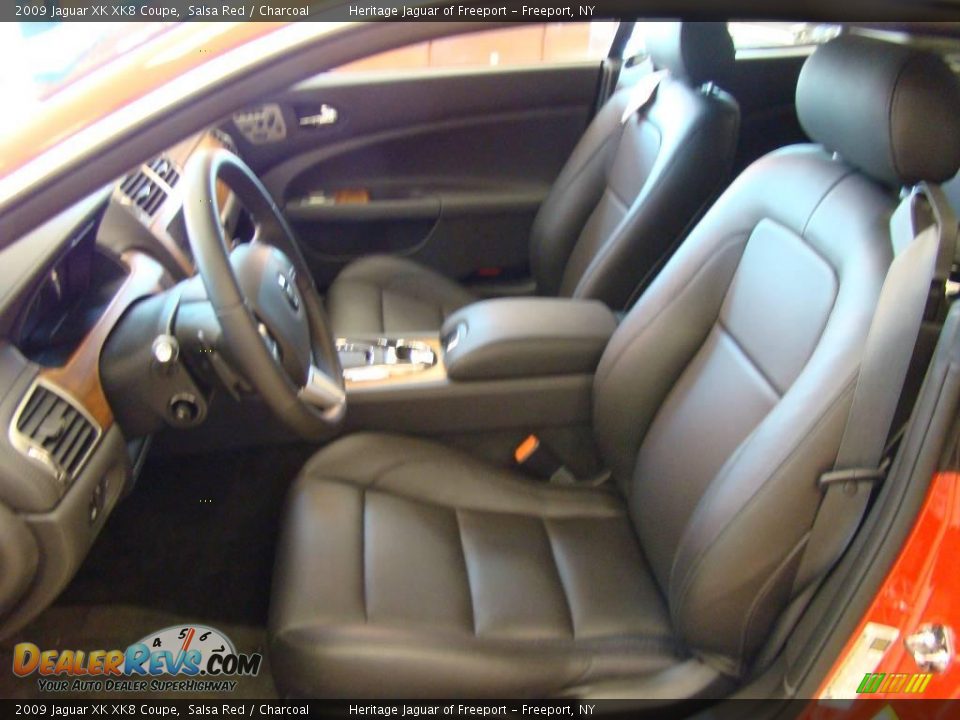 2009 Jaguar XK XK8 Coupe Salsa Red / Charcoal Photo #13
