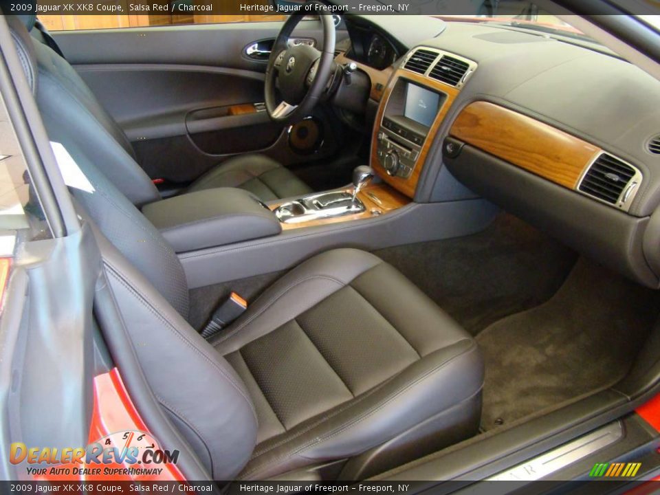 2009 Jaguar XK XK8 Coupe Salsa Red / Charcoal Photo #20
