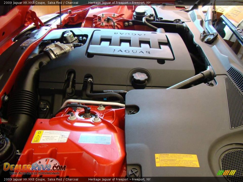 2009 Jaguar XK XK8 Coupe Salsa Red / Charcoal Photo #24