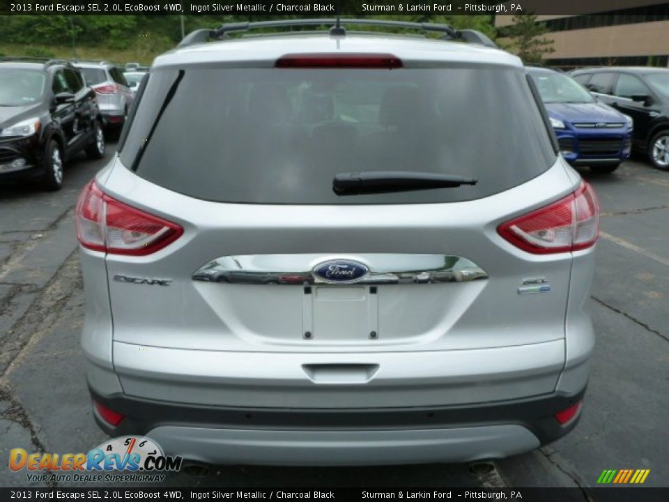 2013 Ford Escape SEL 2.0L EcoBoost 4WD Ingot Silver Metallic / Charcoal Black Photo #3