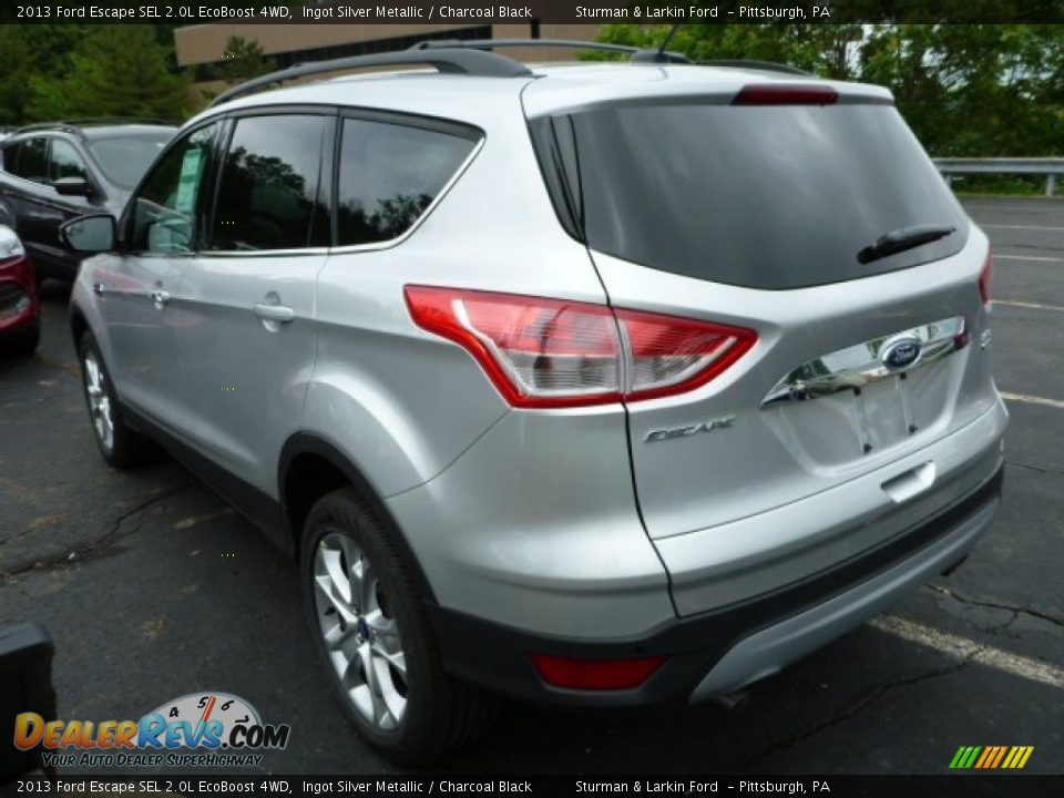 2013 Ford Escape SEL 2.0L EcoBoost 4WD Ingot Silver Metallic / Charcoal Black Photo #4