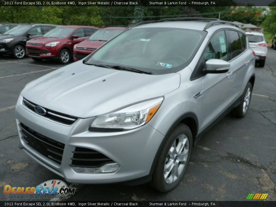 2013 Ford Escape SEL 2.0L EcoBoost 4WD Ingot Silver Metallic / Charcoal Black Photo #5