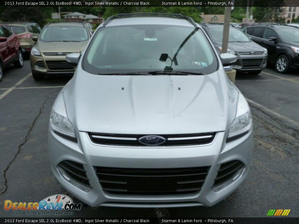 2013 Ford Escape SEL 2.0L EcoBoost 4WD Ingot Silver Metallic / Charcoal Black Photo #6