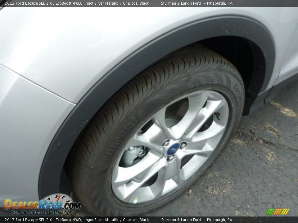 2013 Ford Escape SEL 2.0L EcoBoost 4WD Ingot Silver Metallic / Charcoal Black Photo #7