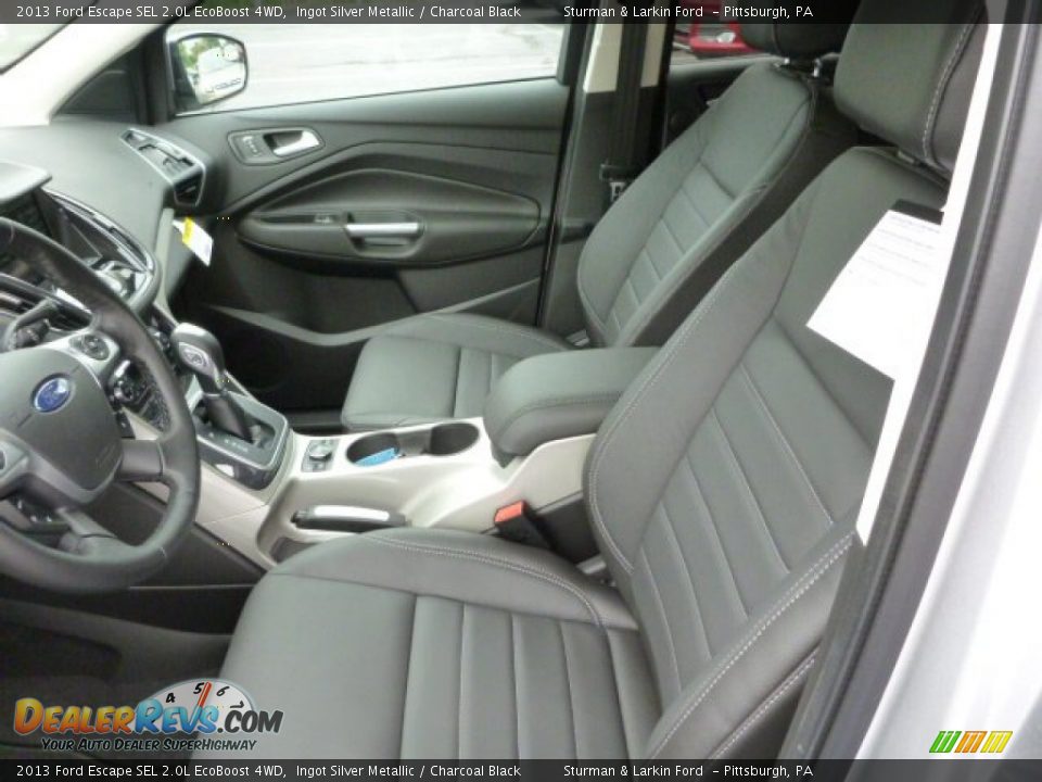 2013 Ford Escape SEL 2.0L EcoBoost 4WD Ingot Silver Metallic / Charcoal Black Photo #8