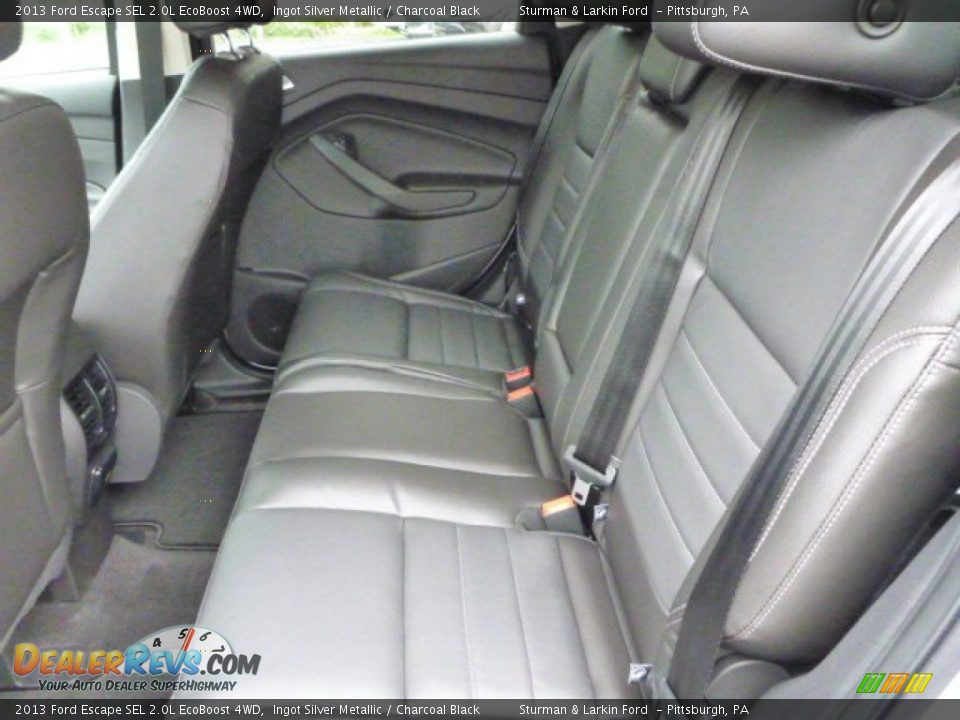 2013 Ford Escape SEL 2.0L EcoBoost 4WD Ingot Silver Metallic / Charcoal Black Photo #9