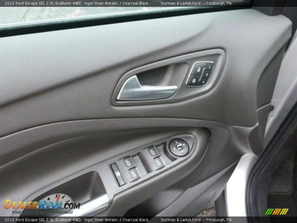 2013 Ford Escape SEL 2.0L EcoBoost 4WD Ingot Silver Metallic / Charcoal Black Photo #11