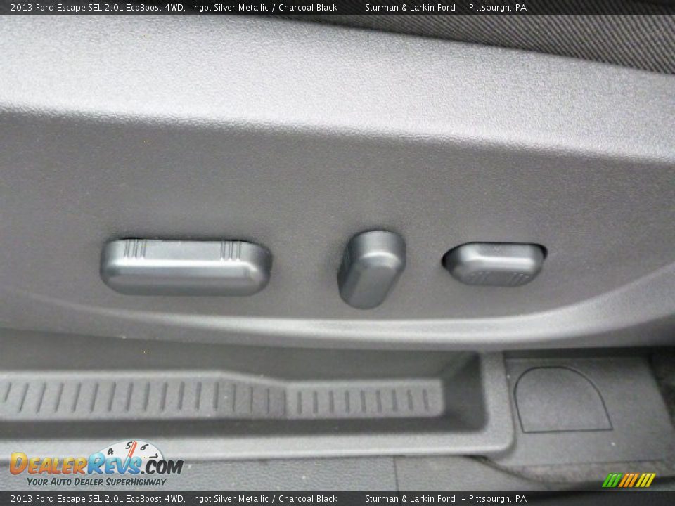 2013 Ford Escape SEL 2.0L EcoBoost 4WD Ingot Silver Metallic / Charcoal Black Photo #12