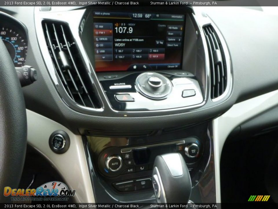 2013 Ford Escape SEL 2.0L EcoBoost 4WD Ingot Silver Metallic / Charcoal Black Photo #13