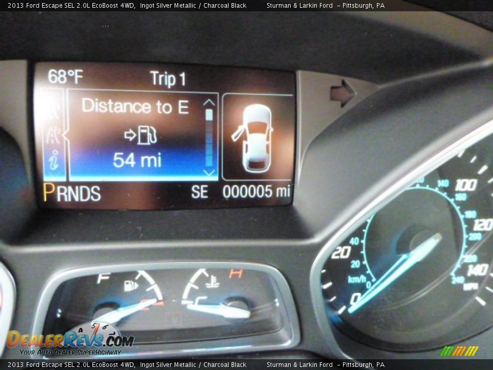 2013 Ford Escape SEL 2.0L EcoBoost 4WD Ingot Silver Metallic / Charcoal Black Photo #14