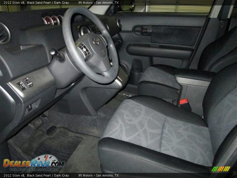 2012 Scion xB Black Sand Pearl / Dark Gray Photo #10