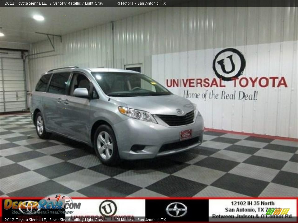 2012 Toyota Sienna LE Silver Sky Metallic / Light Gray Photo #1