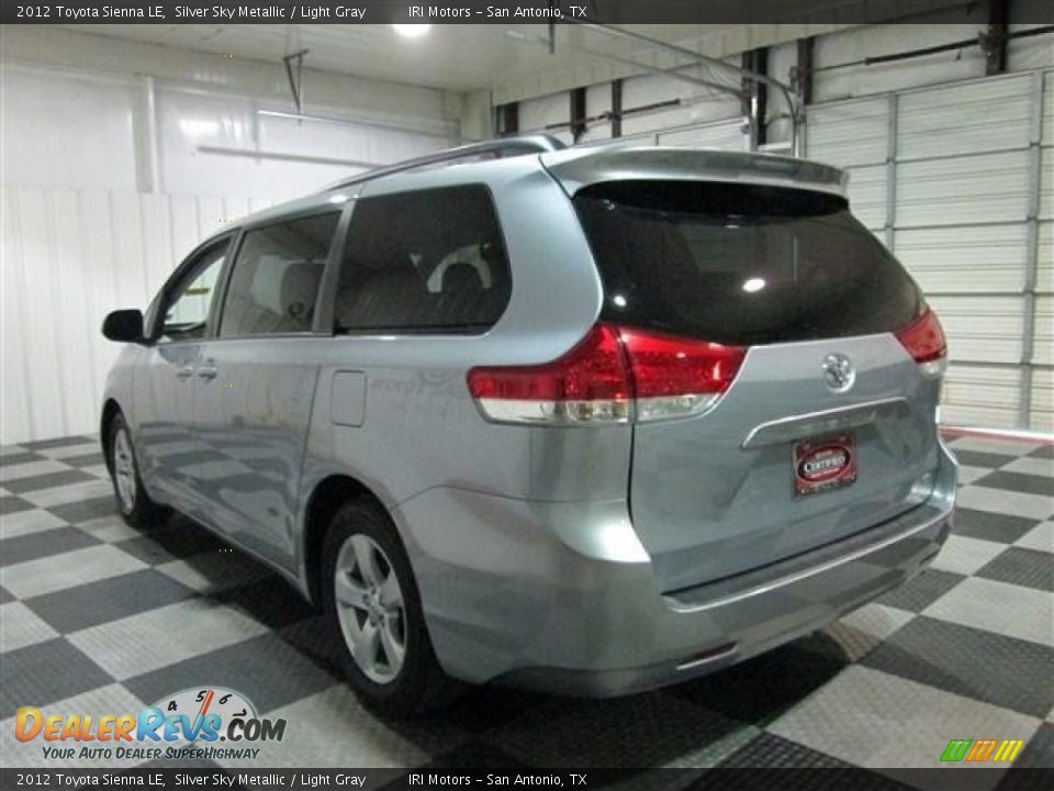 2012 Toyota Sienna LE Silver Sky Metallic / Light Gray Photo #5