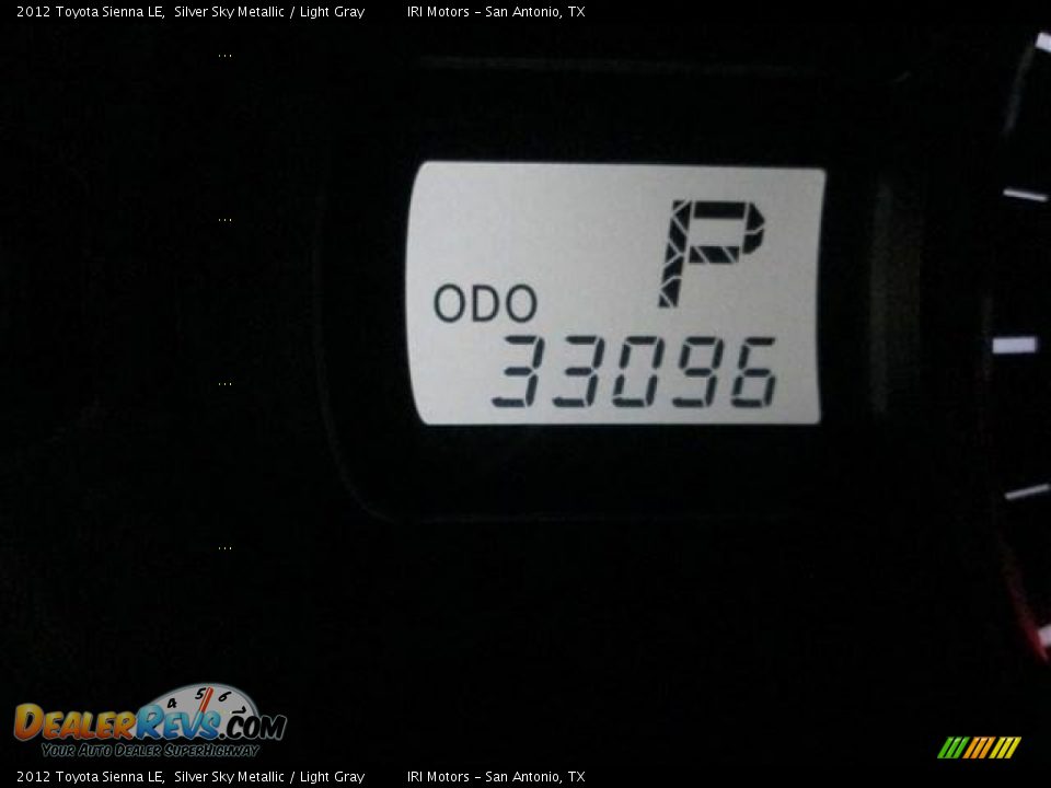 2012 Toyota Sienna LE Silver Sky Metallic / Light Gray Photo #12