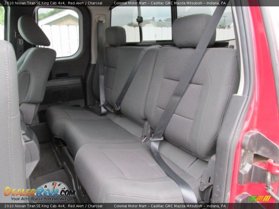 Rear Seat of 2010 Nissan Titan SE King Cab 4x4 Photo #12