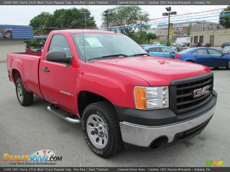 Front 3/4 View of 2008 GMC Sierra 1500 Work Truck Regular Cab Photo #5