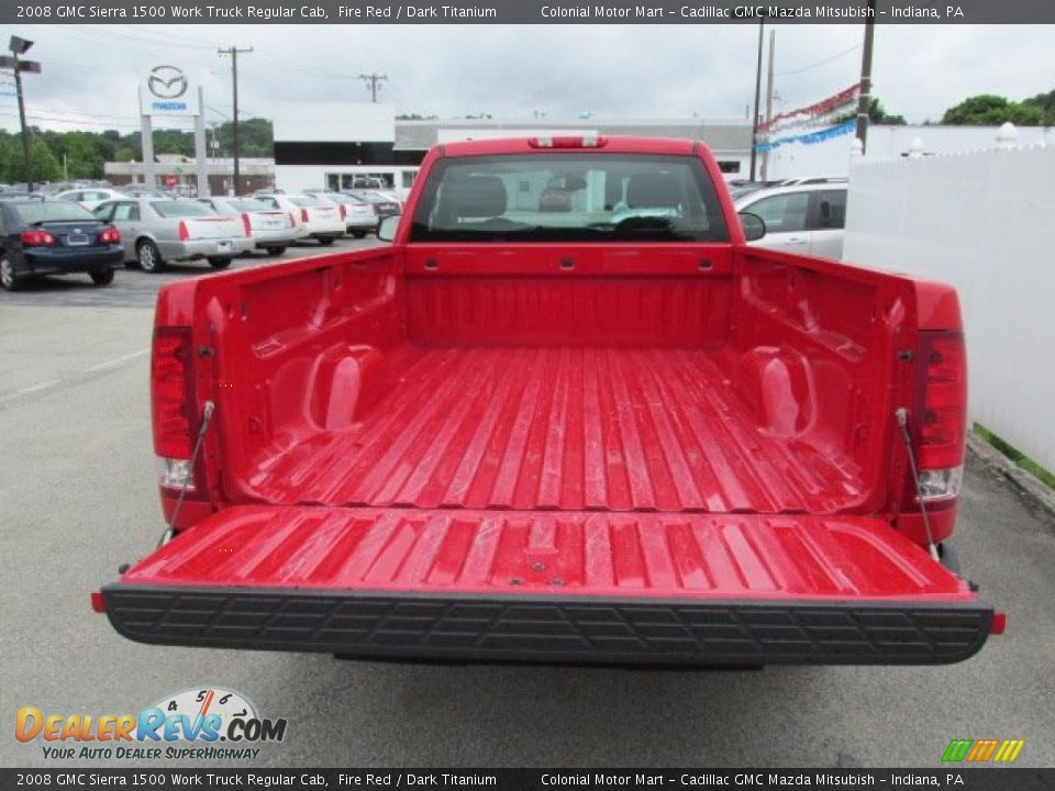 2008 GMC Sierra 1500 Work Truck Regular Cab Fire Red / Dark Titanium Photo #9