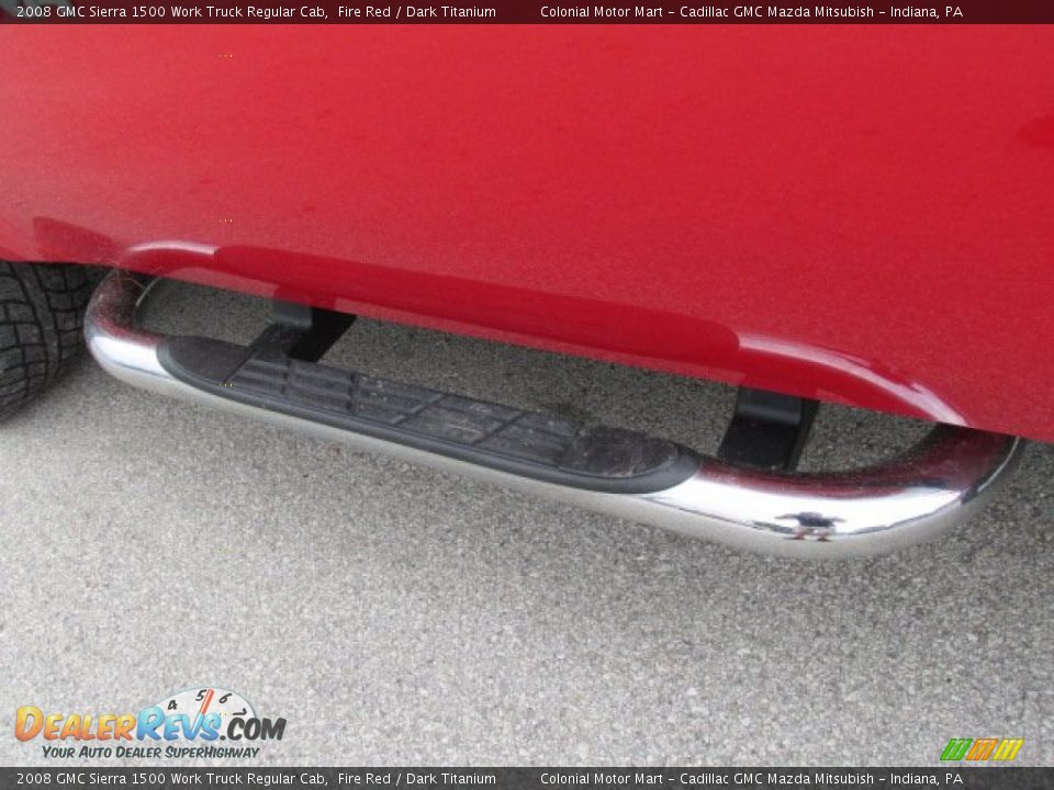 2008 GMC Sierra 1500 Work Truck Regular Cab Fire Red / Dark Titanium Photo #10