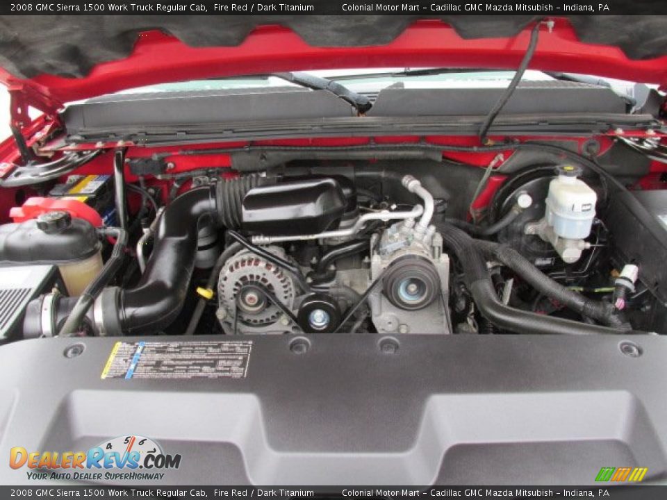 2008 GMC Sierra 1500 Work Truck Regular Cab Fire Red / Dark Titanium Photo #11