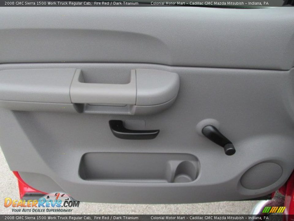 2008 GMC Sierra 1500 Work Truck Regular Cab Fire Red / Dark Titanium Photo #12