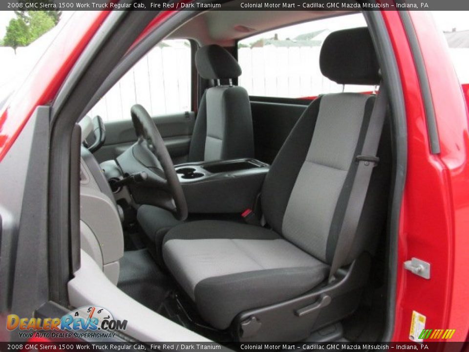 Front Seat of 2008 GMC Sierra 1500 Work Truck Regular Cab Photo #13