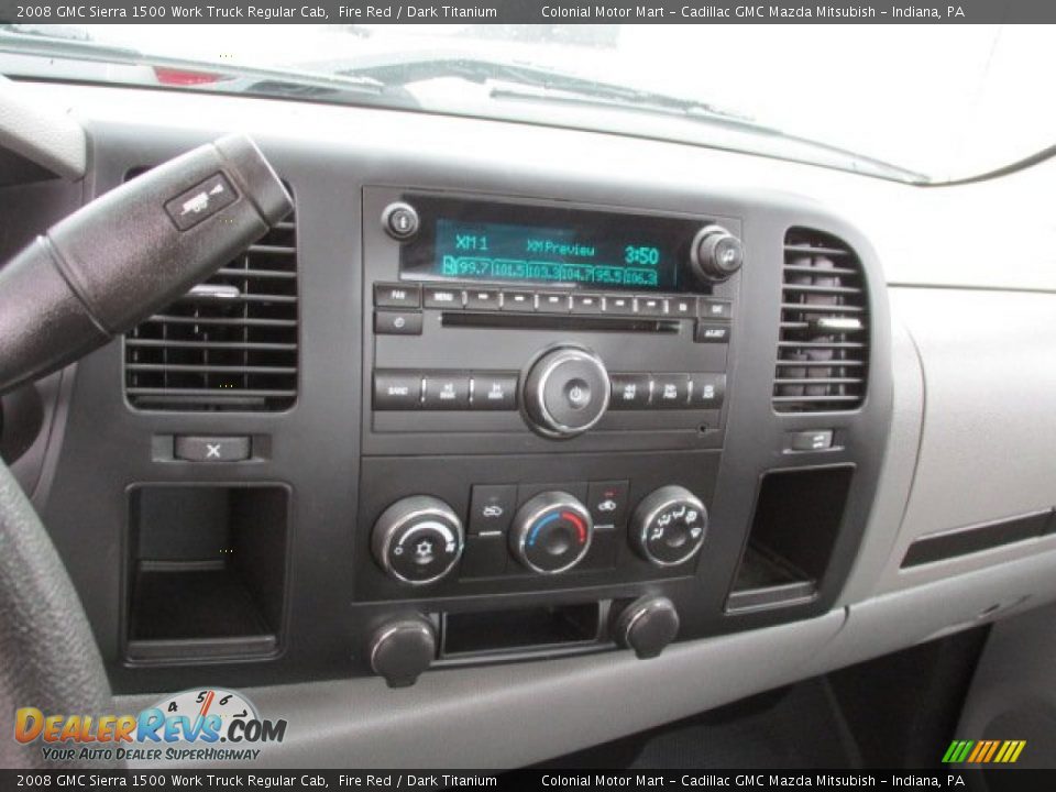2008 GMC Sierra 1500 Work Truck Regular Cab Fire Red / Dark Titanium Photo #17