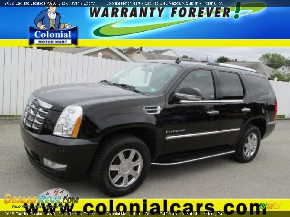 2008 Cadillac Escalade AWD Black Raven / Ebony Photo #1
