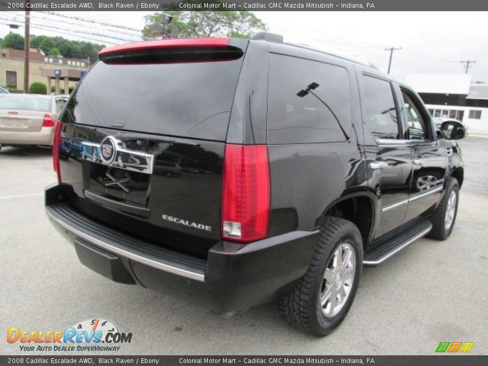 2008 Cadillac Escalade AWD Black Raven / Ebony Photo #6