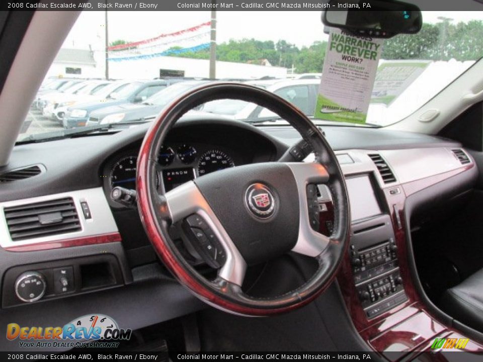 2008 Cadillac Escalade AWD Black Raven / Ebony Photo #11