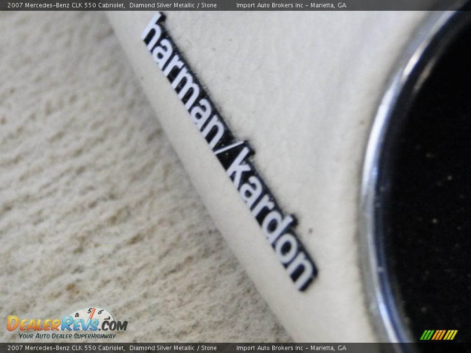 2007 Mercedes-Benz CLK 550 Cabriolet Diamond Silver Metallic / Stone Photo #14