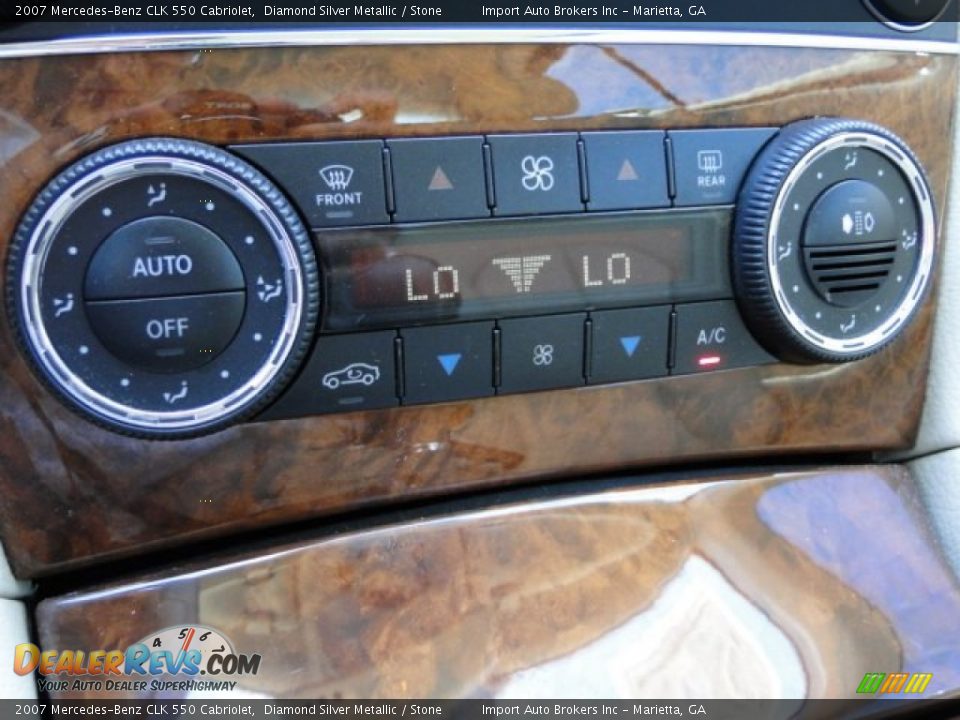 2007 Mercedes-Benz CLK 550 Cabriolet Diamond Silver Metallic / Stone Photo #16