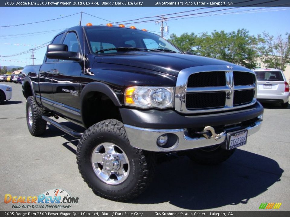 2005 Dodge Ram 2500 Power Wagon Quad Cab 4x4 Black / Dark Slate Gray Photo #1