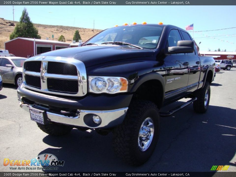 2005 Dodge Ram 2500 Power Wagon Quad Cab 4x4 Black / Dark Slate Gray Photo #3