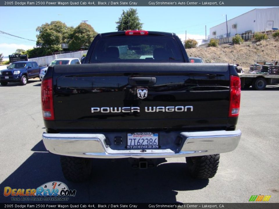 2005 Dodge Ram 2500 Power Wagon Quad Cab 4x4 Black / Dark Slate Gray Photo #6