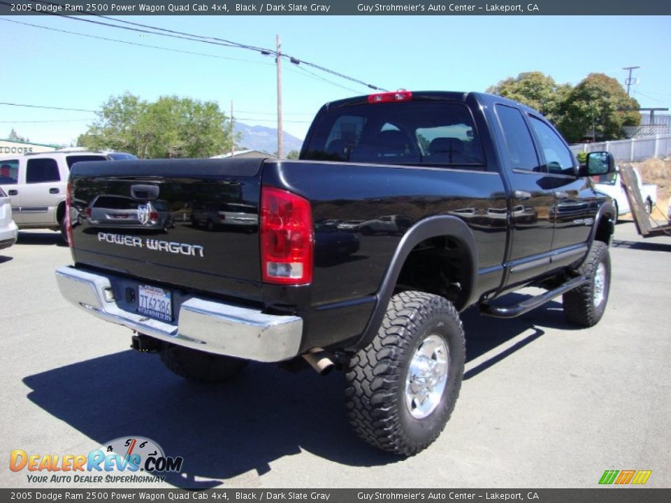 2005 Dodge Ram 2500 Power Wagon Quad Cab 4x4 Black / Dark Slate Gray Photo #7