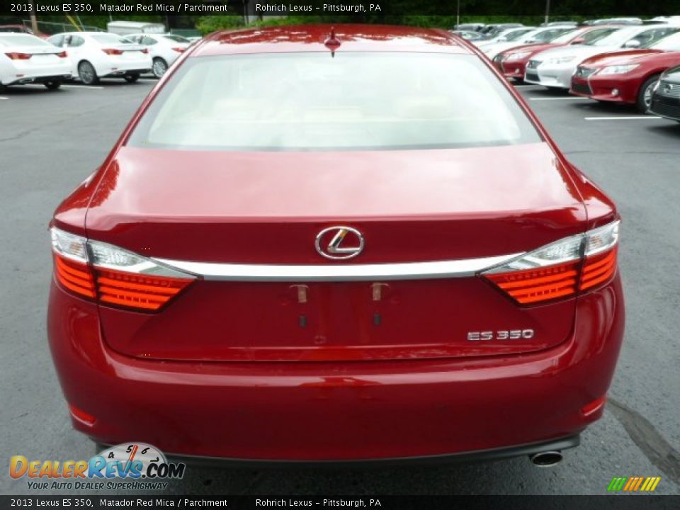 2013 Lexus ES 350 Matador Red Mica / Parchment Photo #3